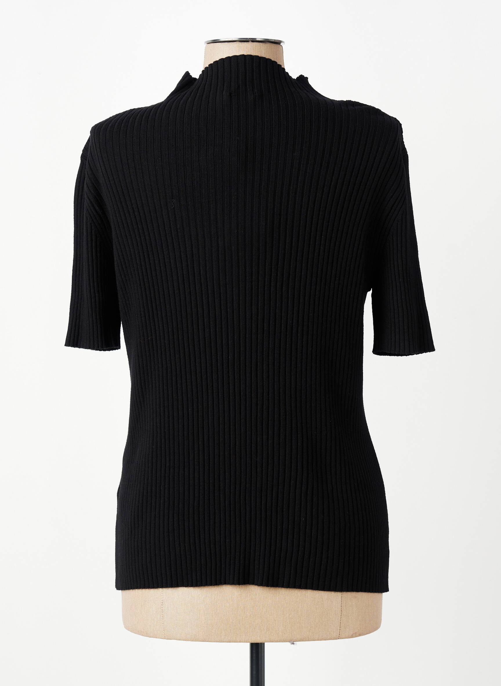 Pulover cu guler înalt negru MORE & MORE femeie