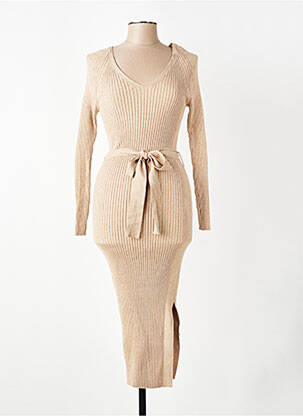 Rochie pulover bej MANGO femeie