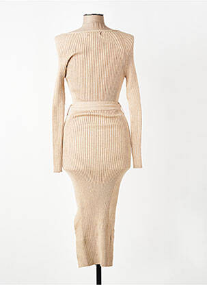Rochie pulover bej MANGO femeie