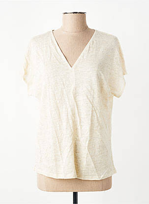 Tricou bej MANGO femeie