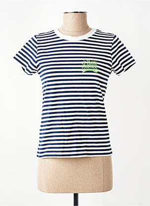 Tricou albastru MANGO femeie