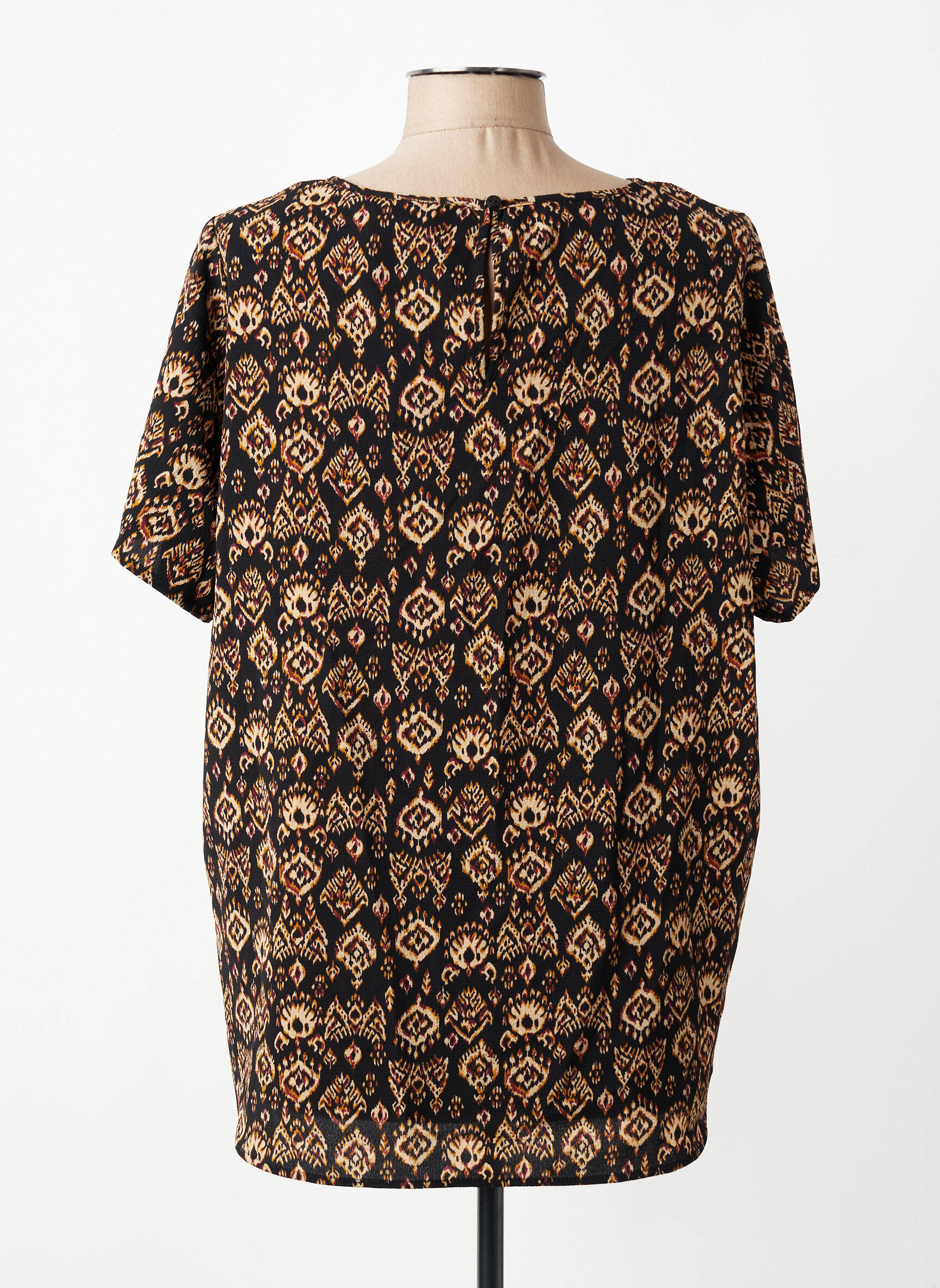Tricou croială dreaptă mâneci scurte maro CARMAKOMA femeie
