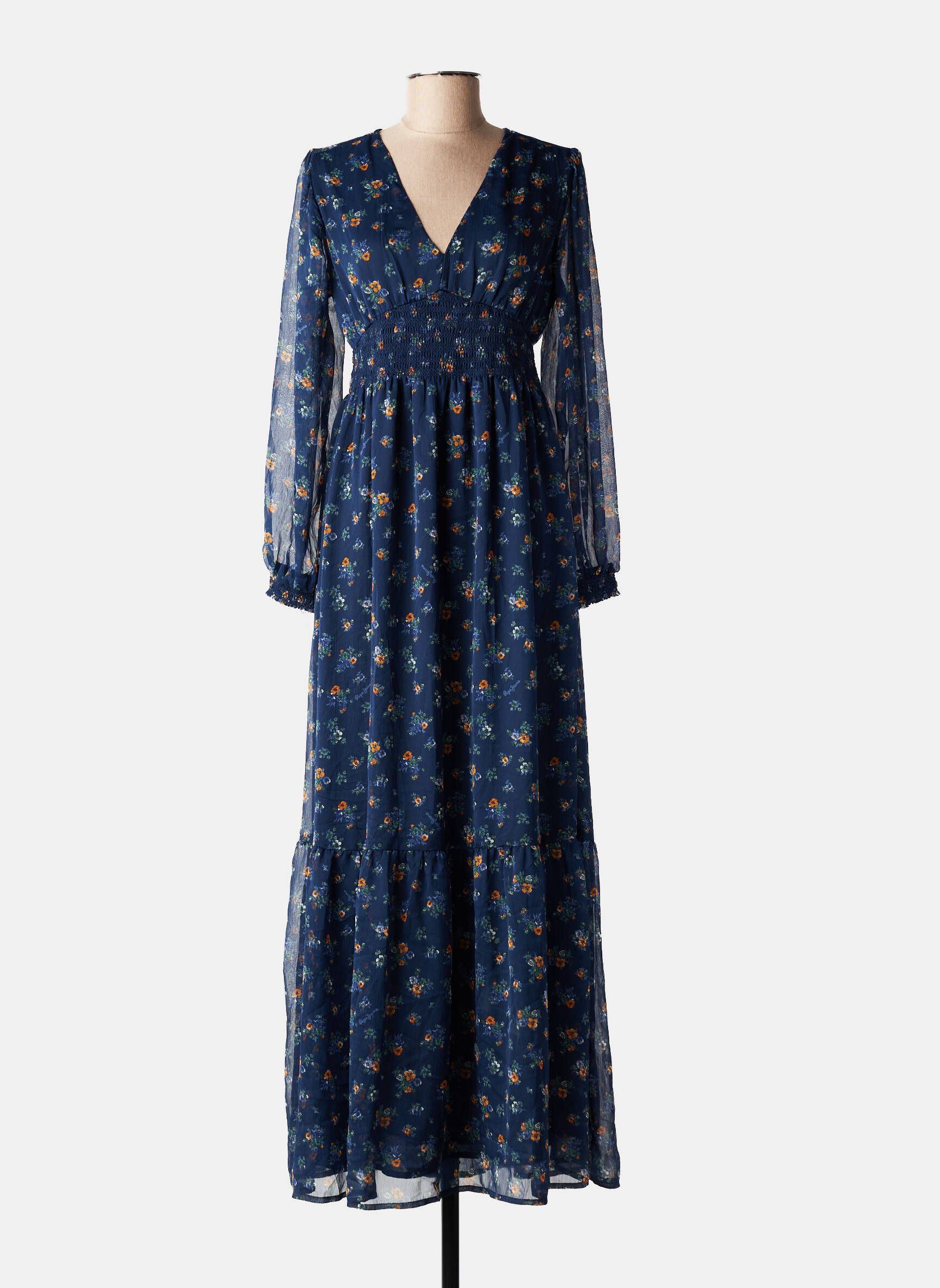 Rochie lungă albastru PEPE femeie