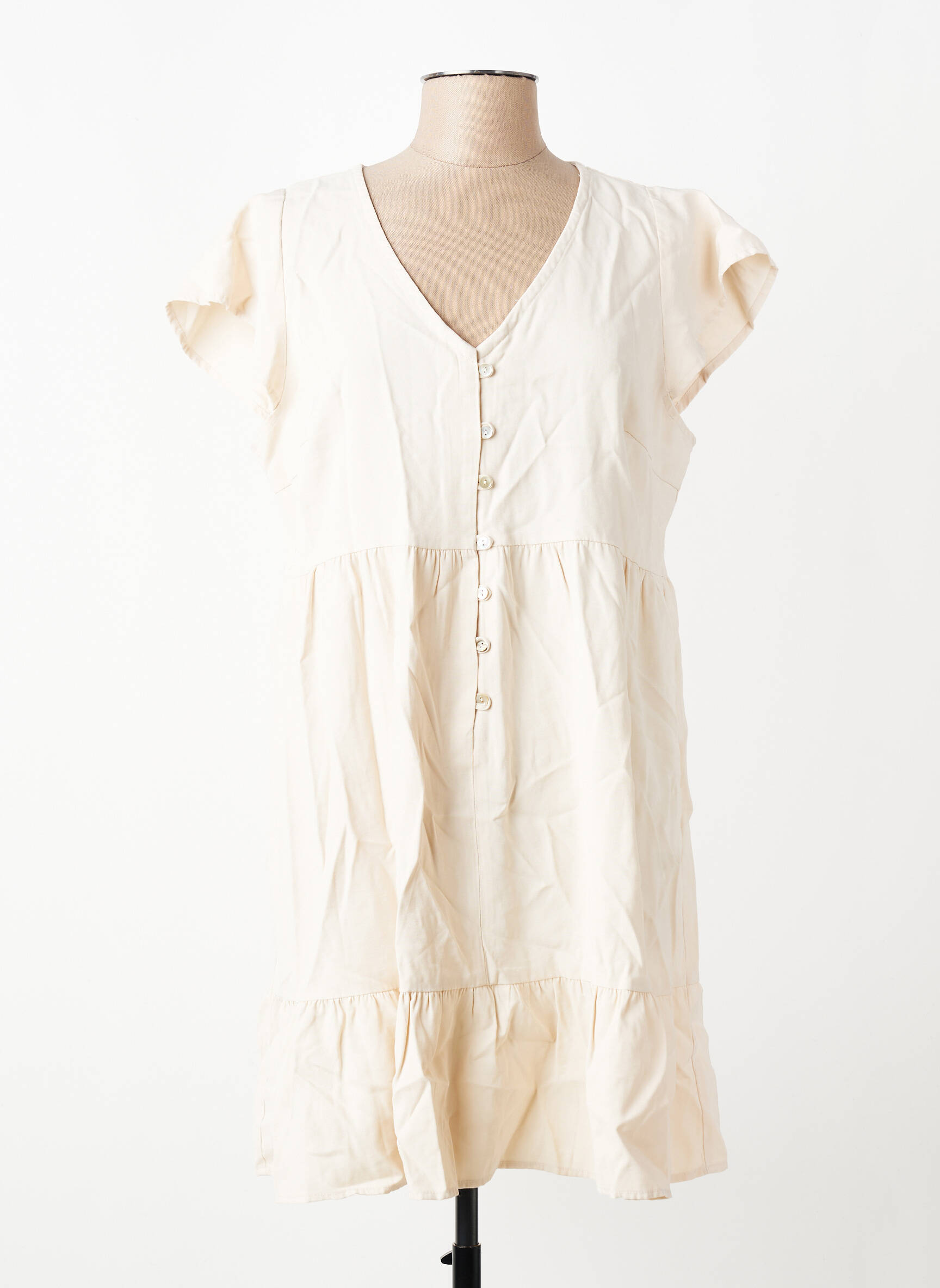 Rochie scurtă bej ONLY femeie
