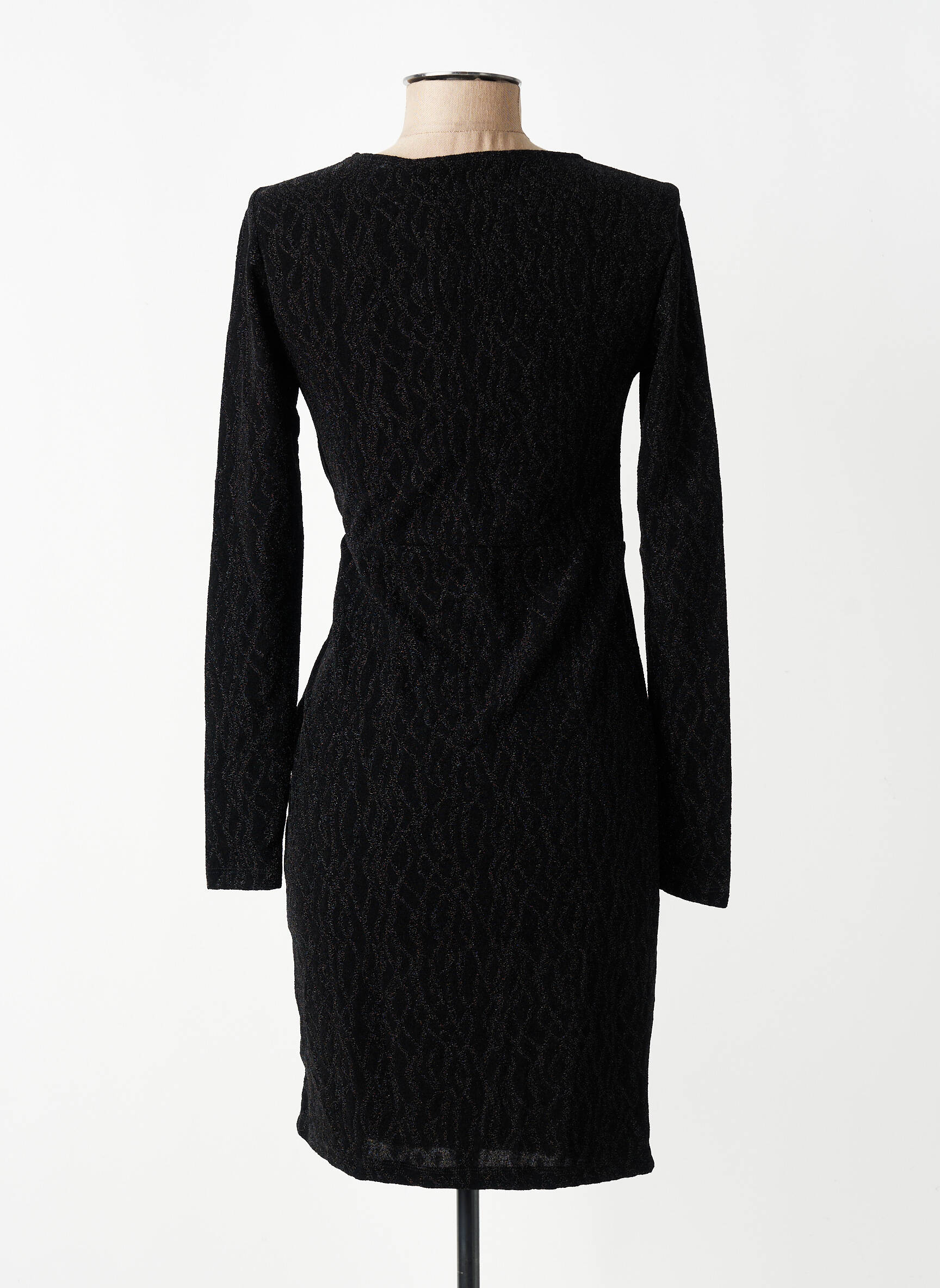 Rochie midi guler rotund negru VERO MODA femeie