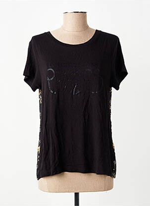 Tricou negru LE TEMPS DES CERISES femeie