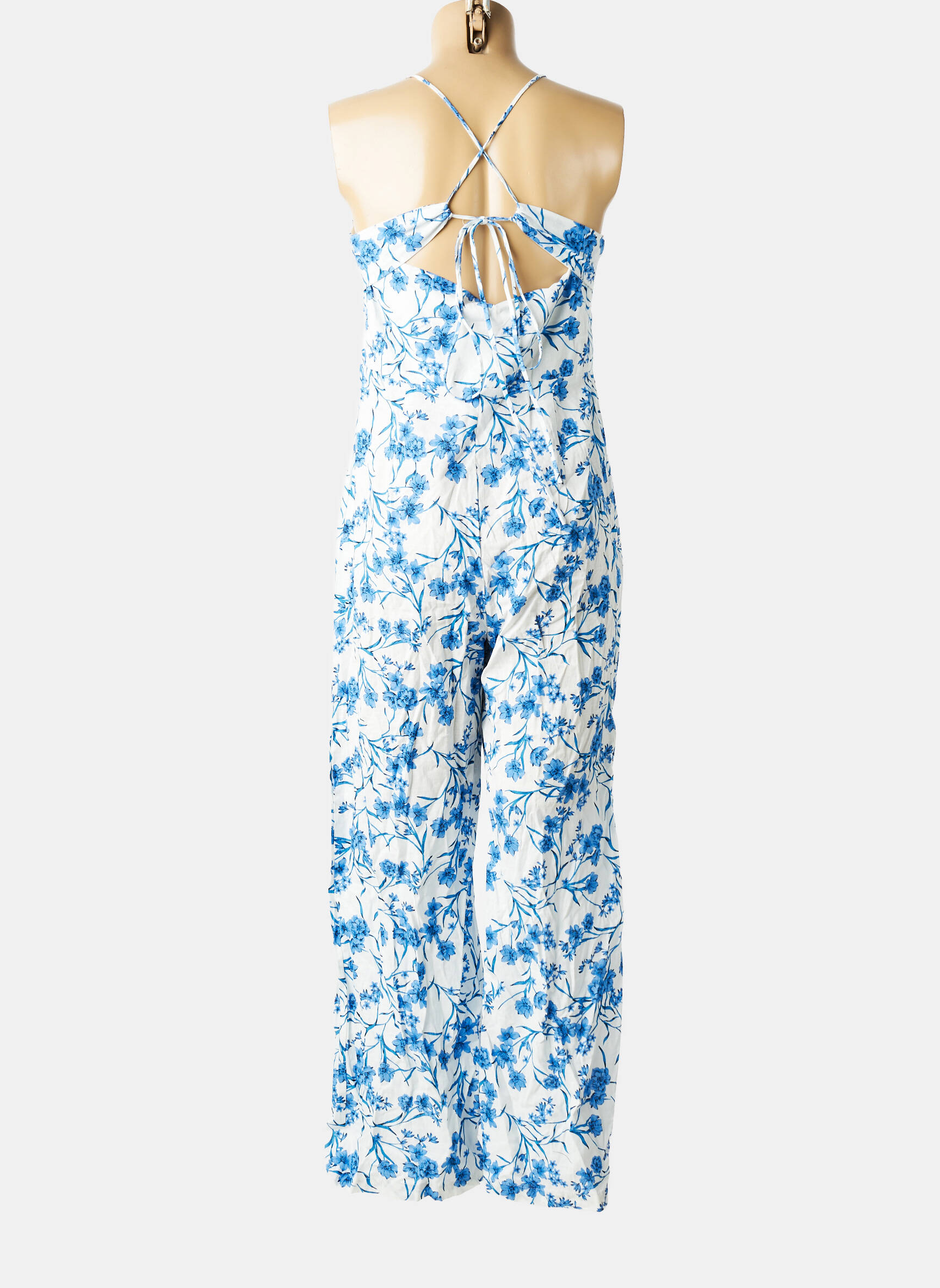 Salopetă-pantalon albastru MANGO femeie