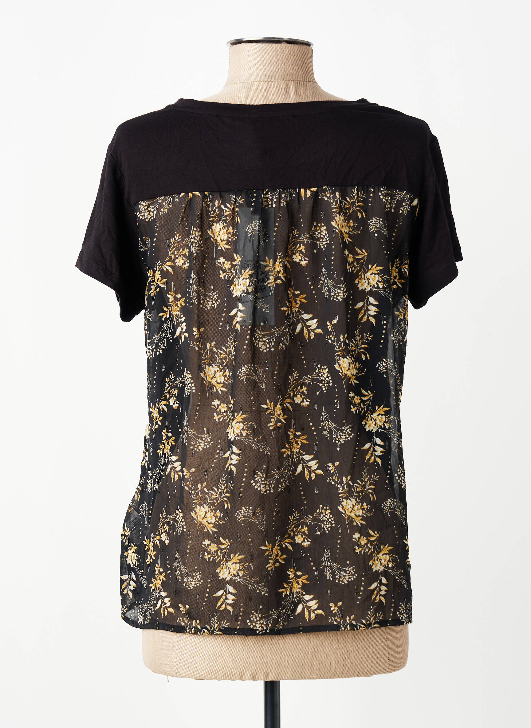 Tricou negru LE TEMPS DES CERISES femeie