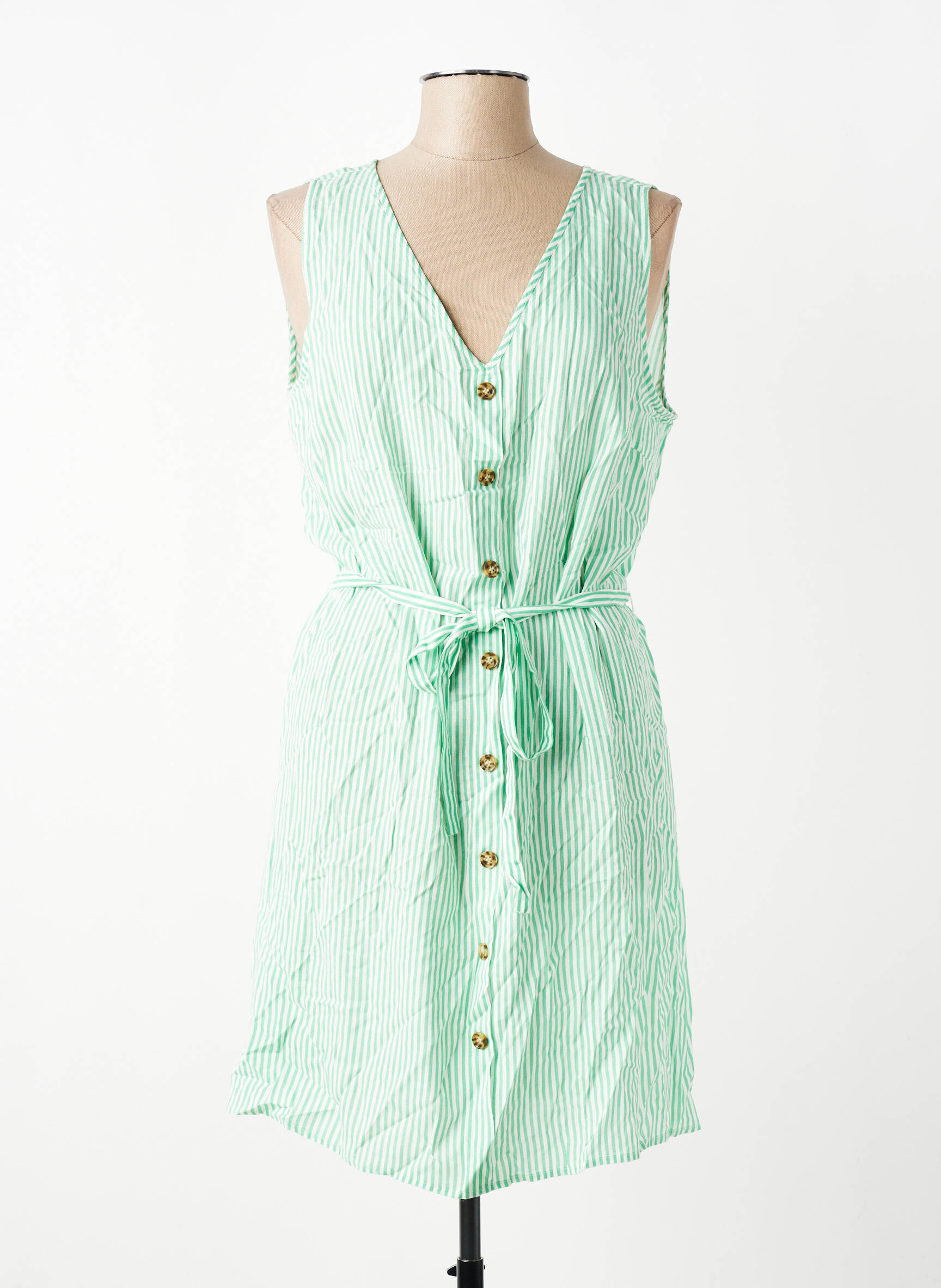 Rochie scurtă fără mâneci fără mâneci verde VERO MODA femeie