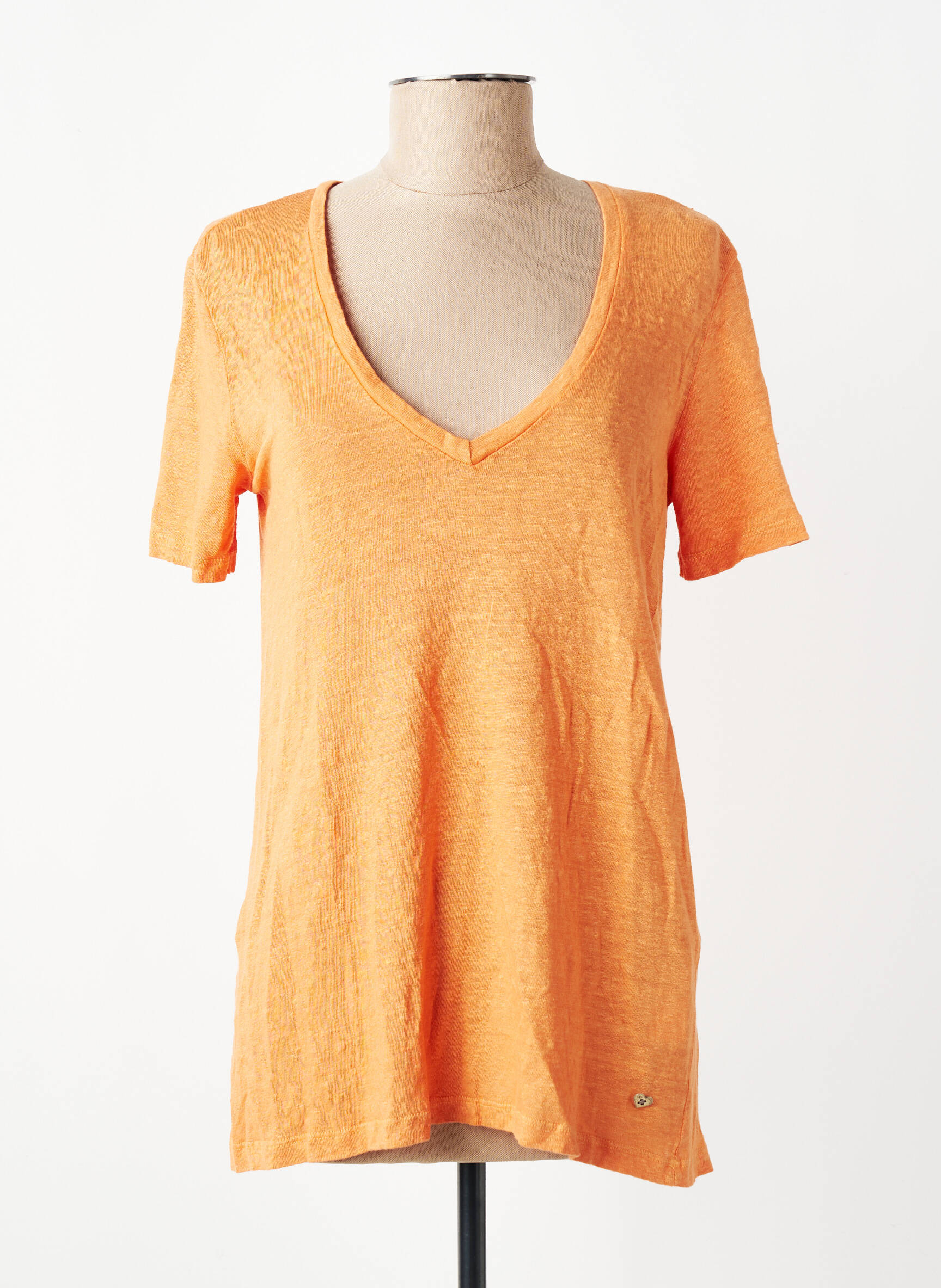 Tricou portocalie PLEASE femeie