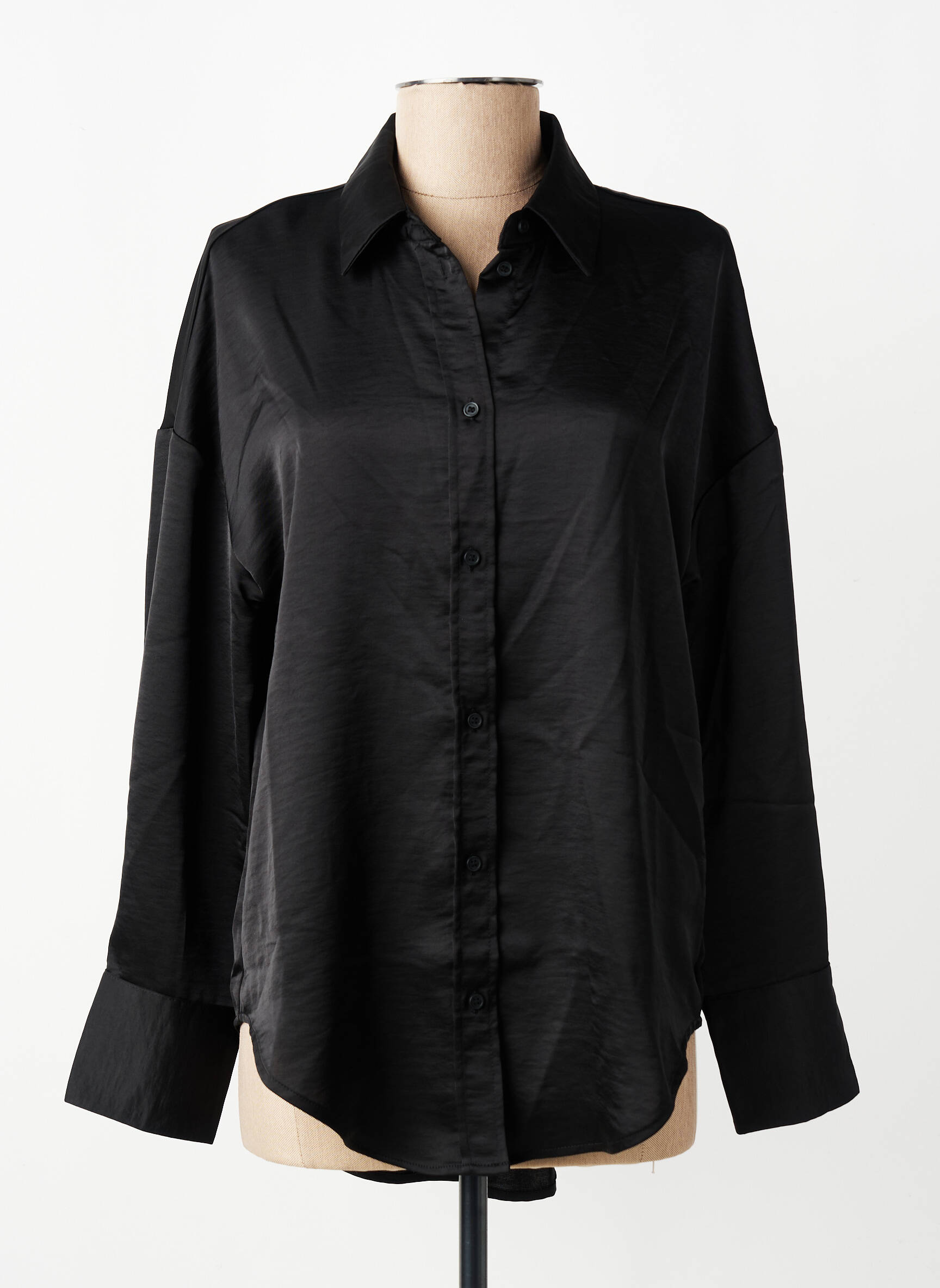 Cămașă mâneci lungi mâneci lungi negru ONLY femeie