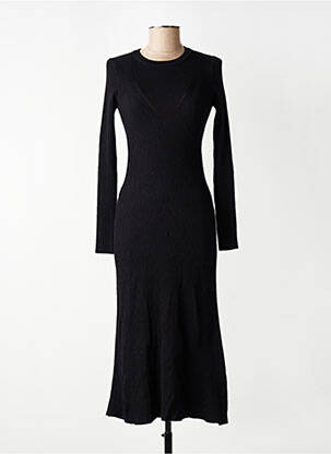 Rochie pulover negru MANGO femeie