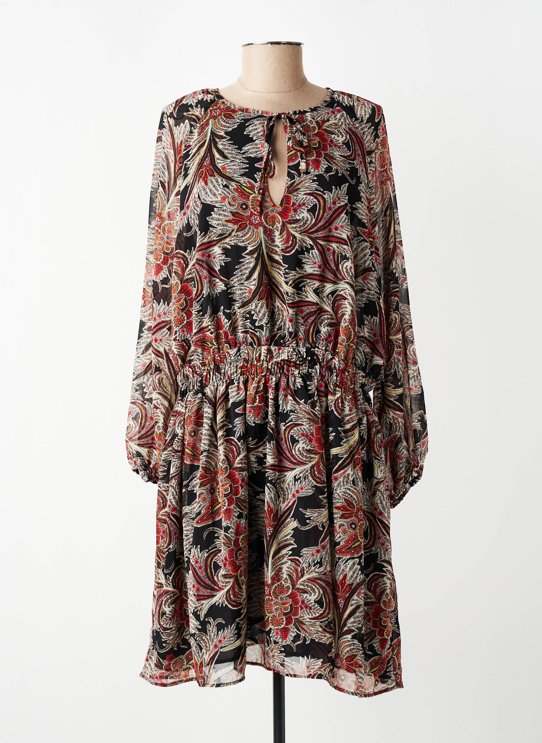 Rochie midi negru MANGO femeie