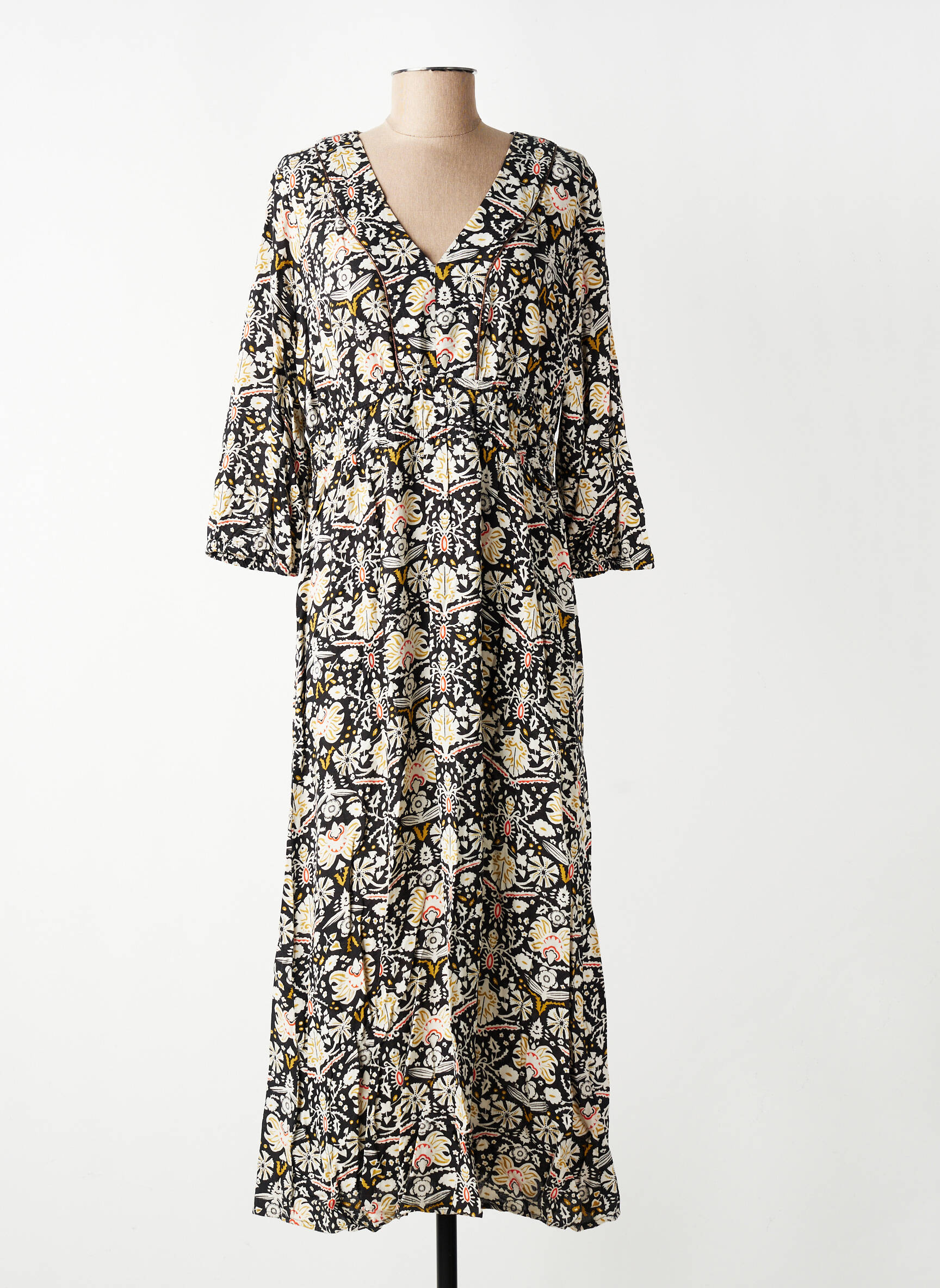 Rochie lungă negru GARCIA femeie
