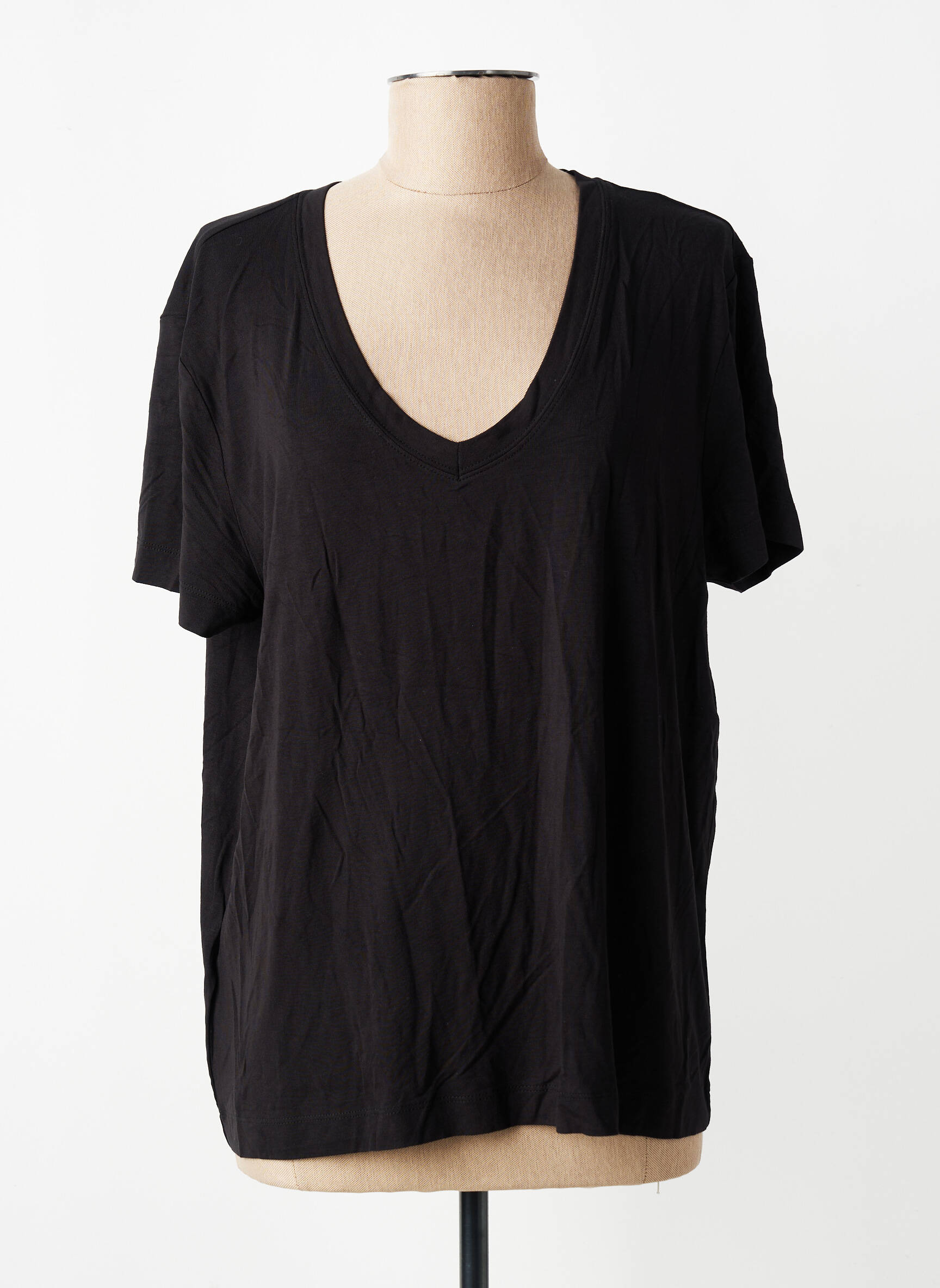 Tricou negru MANGO femeie