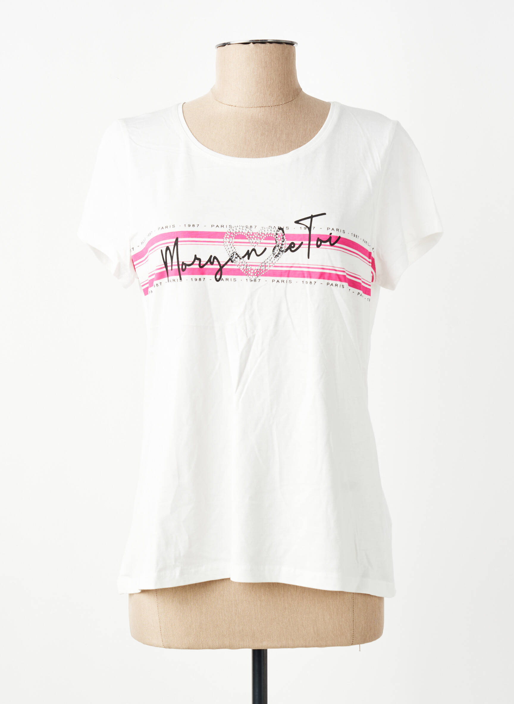 Tricou alb MORGAN femeie