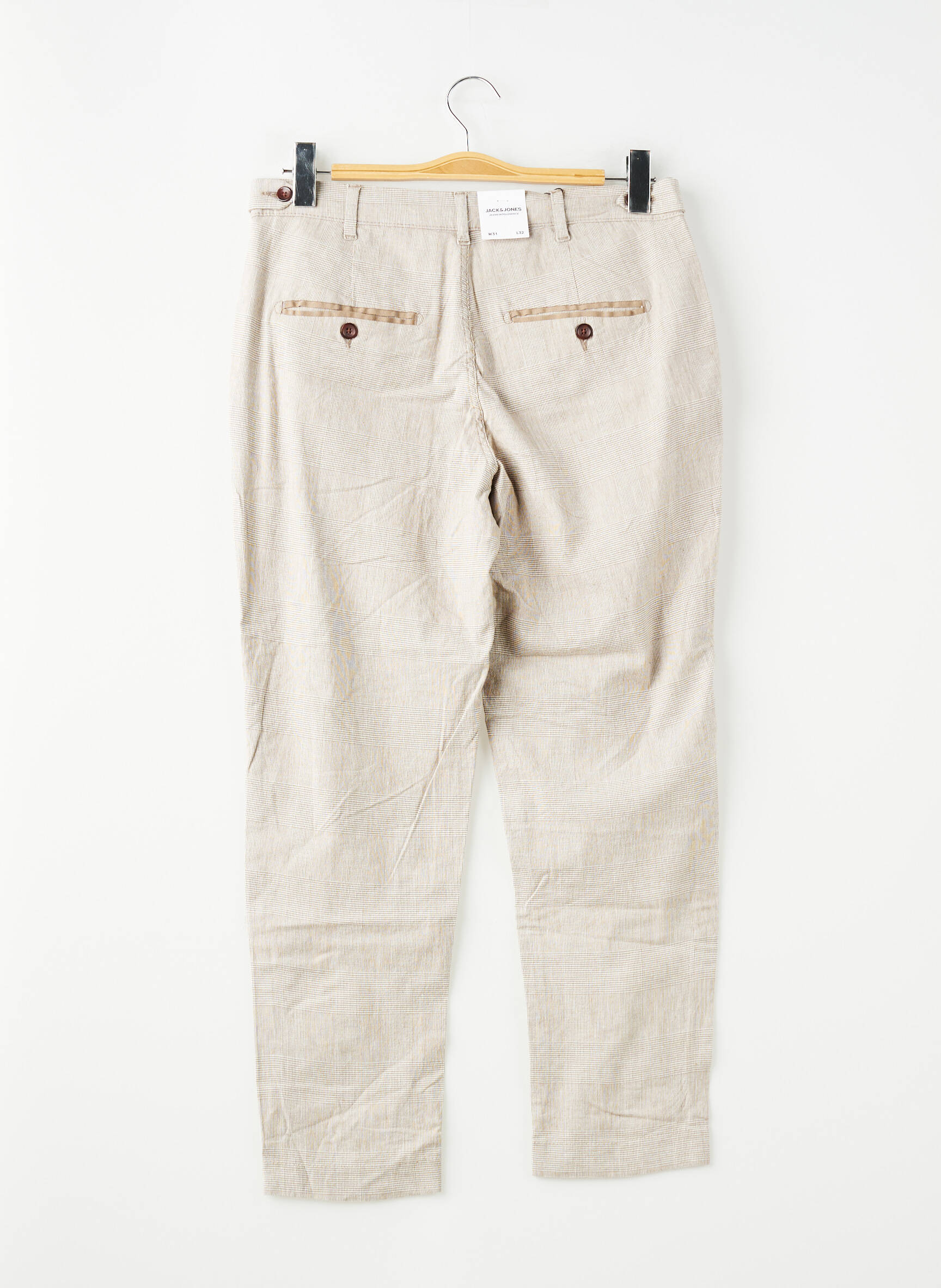 Pantalon drept bej JACK & JONES bărbat
