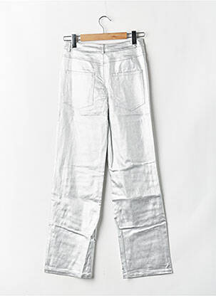 Pantalon drept argintiu LOAVIES femeie