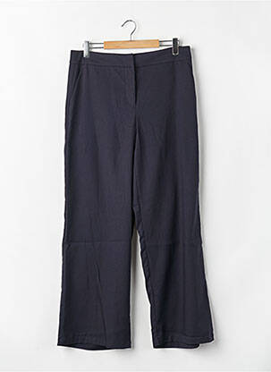 Pantalon drept închidere cu fermoar sub clapetă cu cârlig talie înaltă albastru VERO MODA femeie