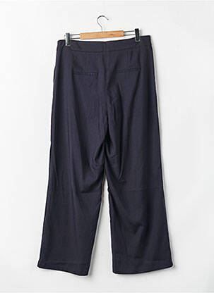 Pantalon drept închidere cu fermoar sub clapetă cu cârlig talie înaltă albastru VERO MODA femeie