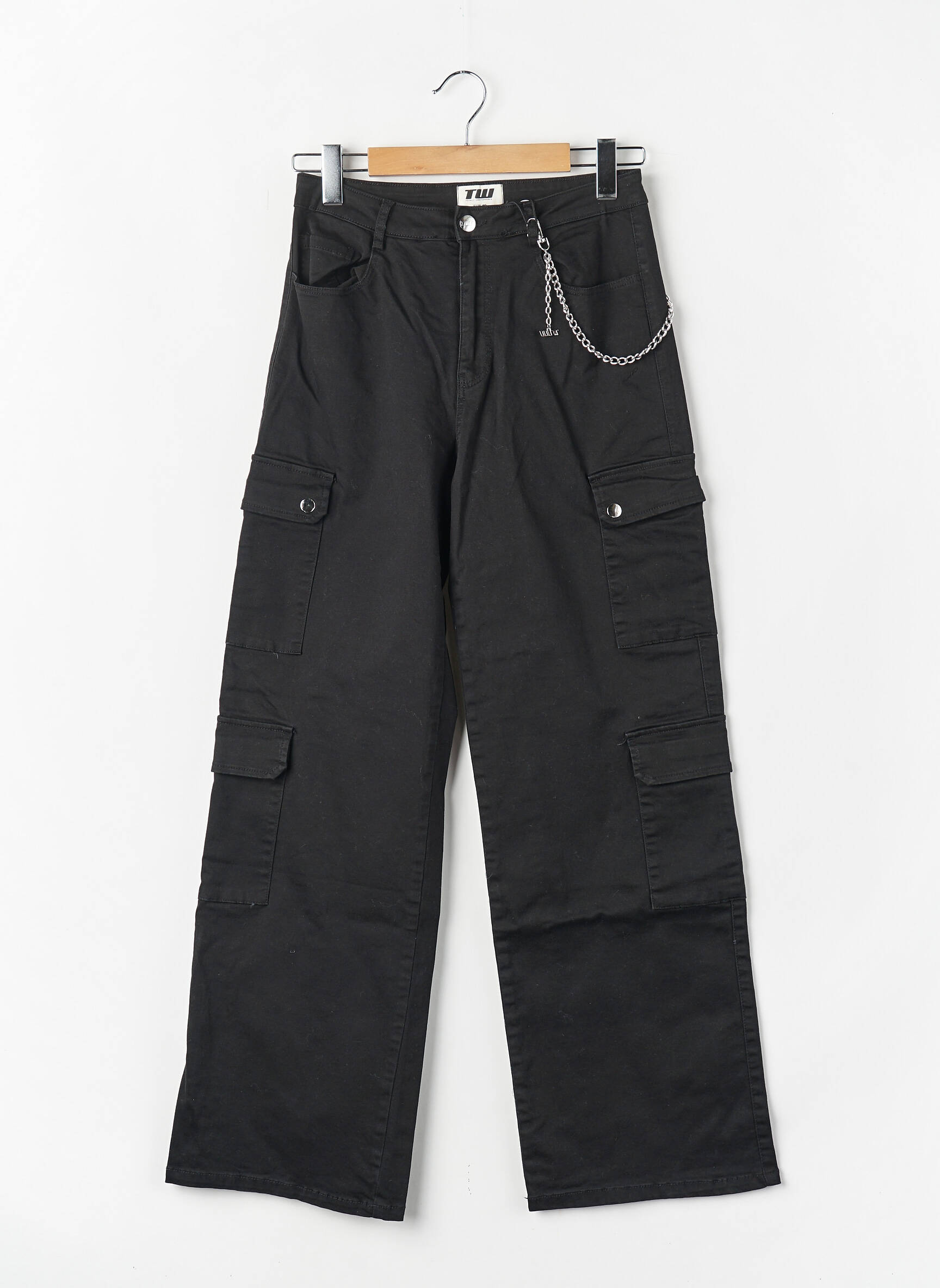 Pantalon cargo negru TALLY WEIJL femeie