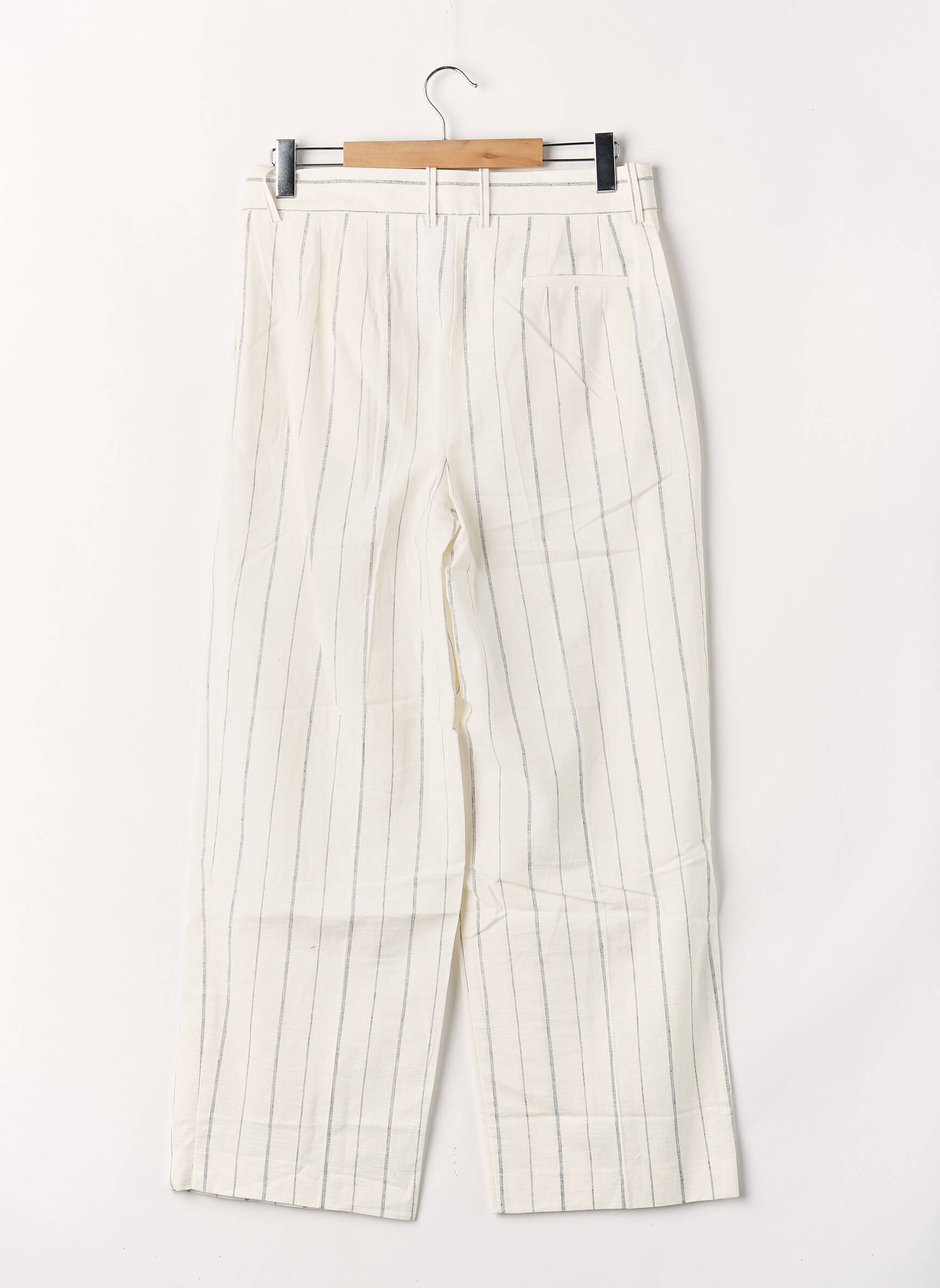 Pantalon drept alb MANGO femeie