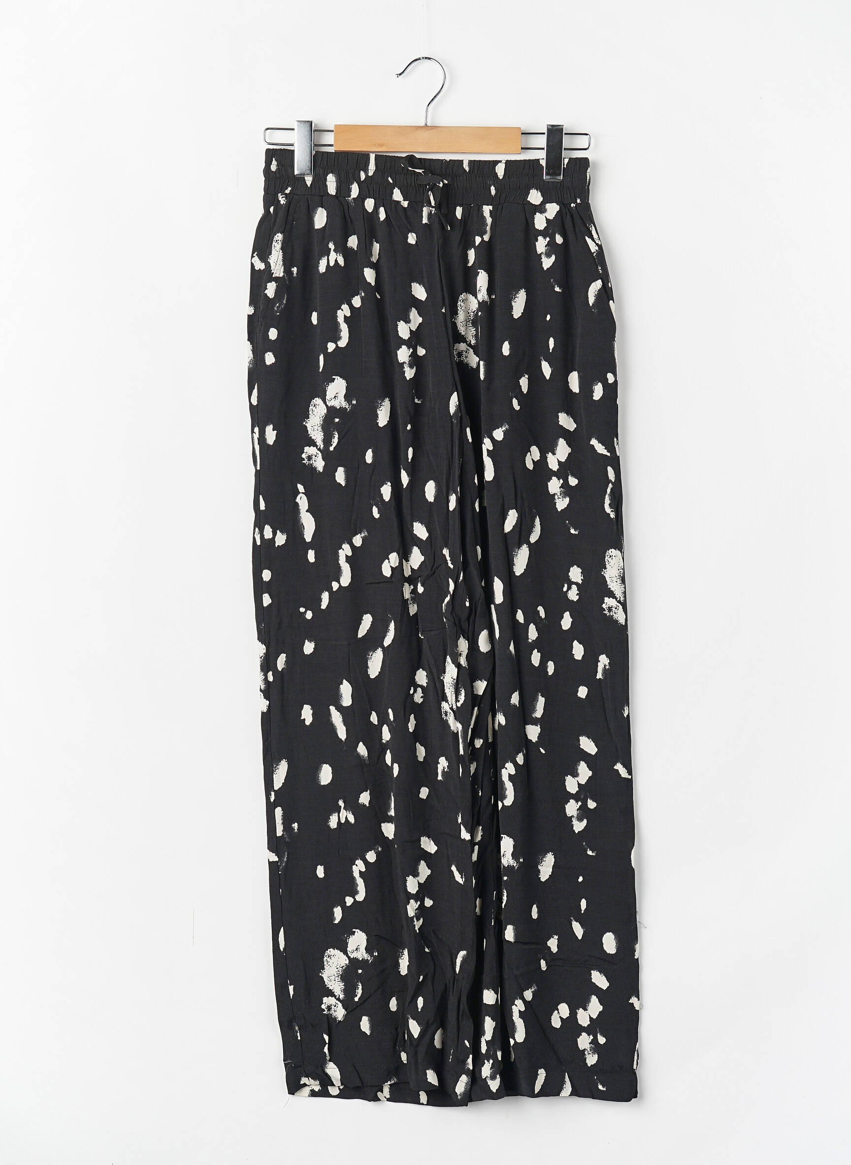 Pantalon larg negru OPUS femeie