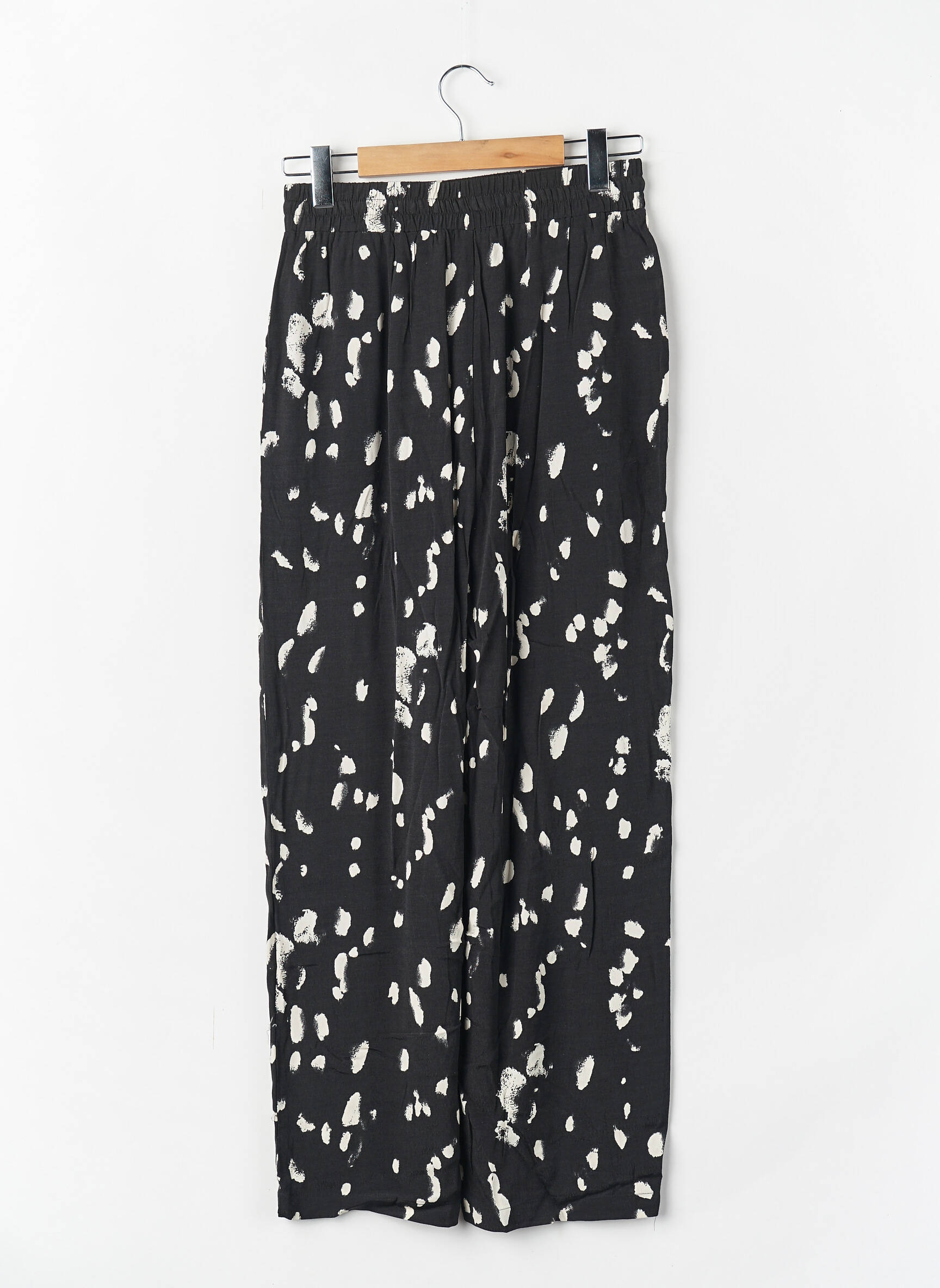 Pantalon larg negru OPUS femeie