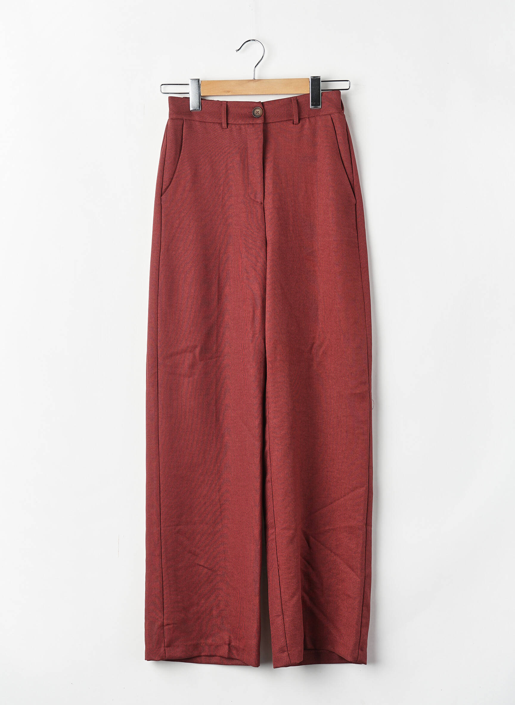 Pantalon drept roșu ASTRID BLACK LABEL femeie