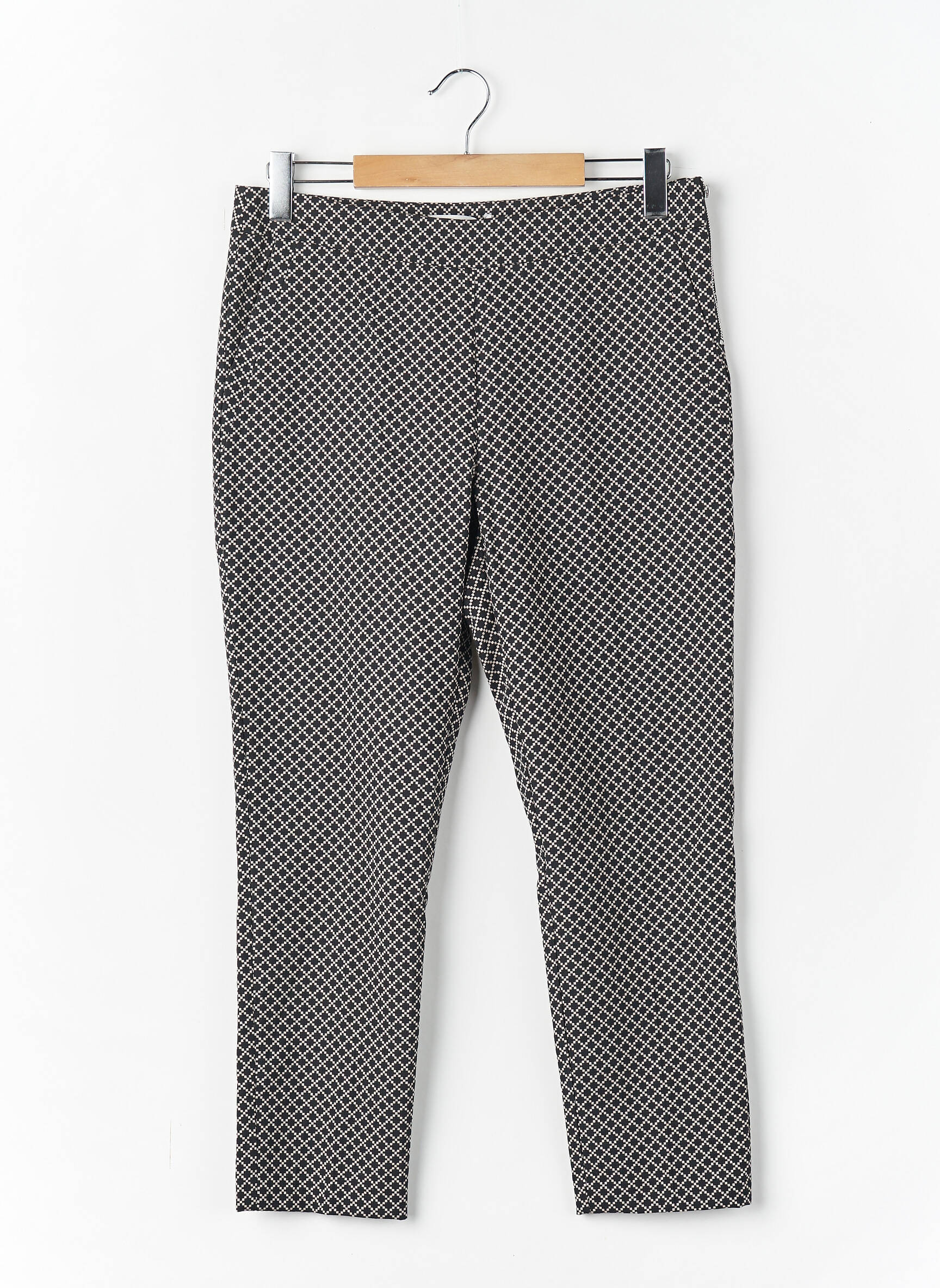 Pantalon slim negru MORGAN femeie