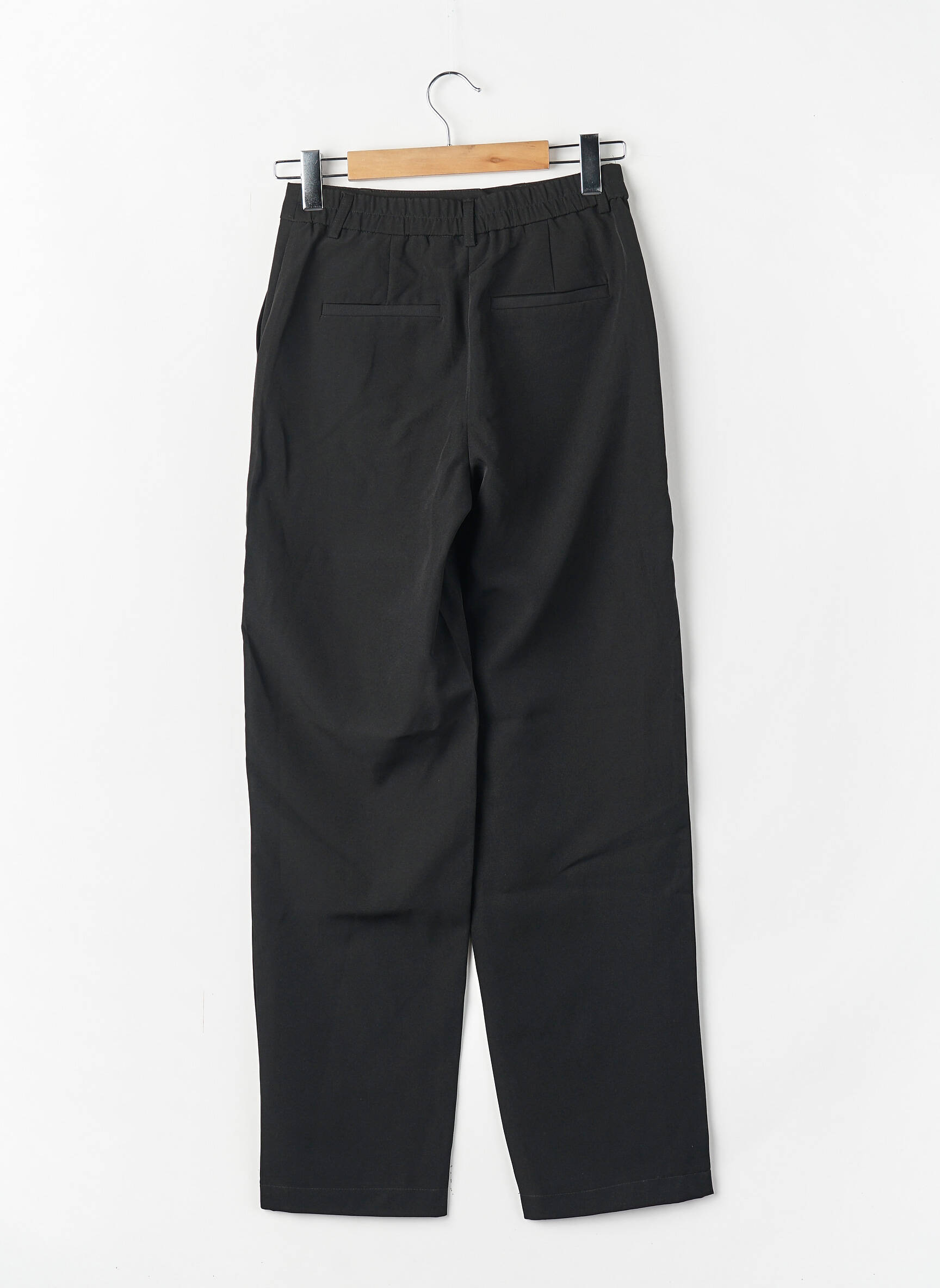 Pantalon drept talie înaltă talie înaltă negru VILA femeie