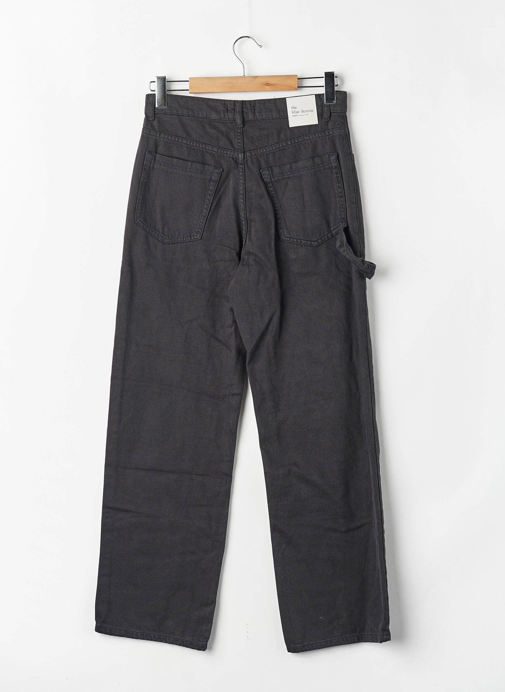 Pantalon cargo croială dreaptă negru ONLY femeie