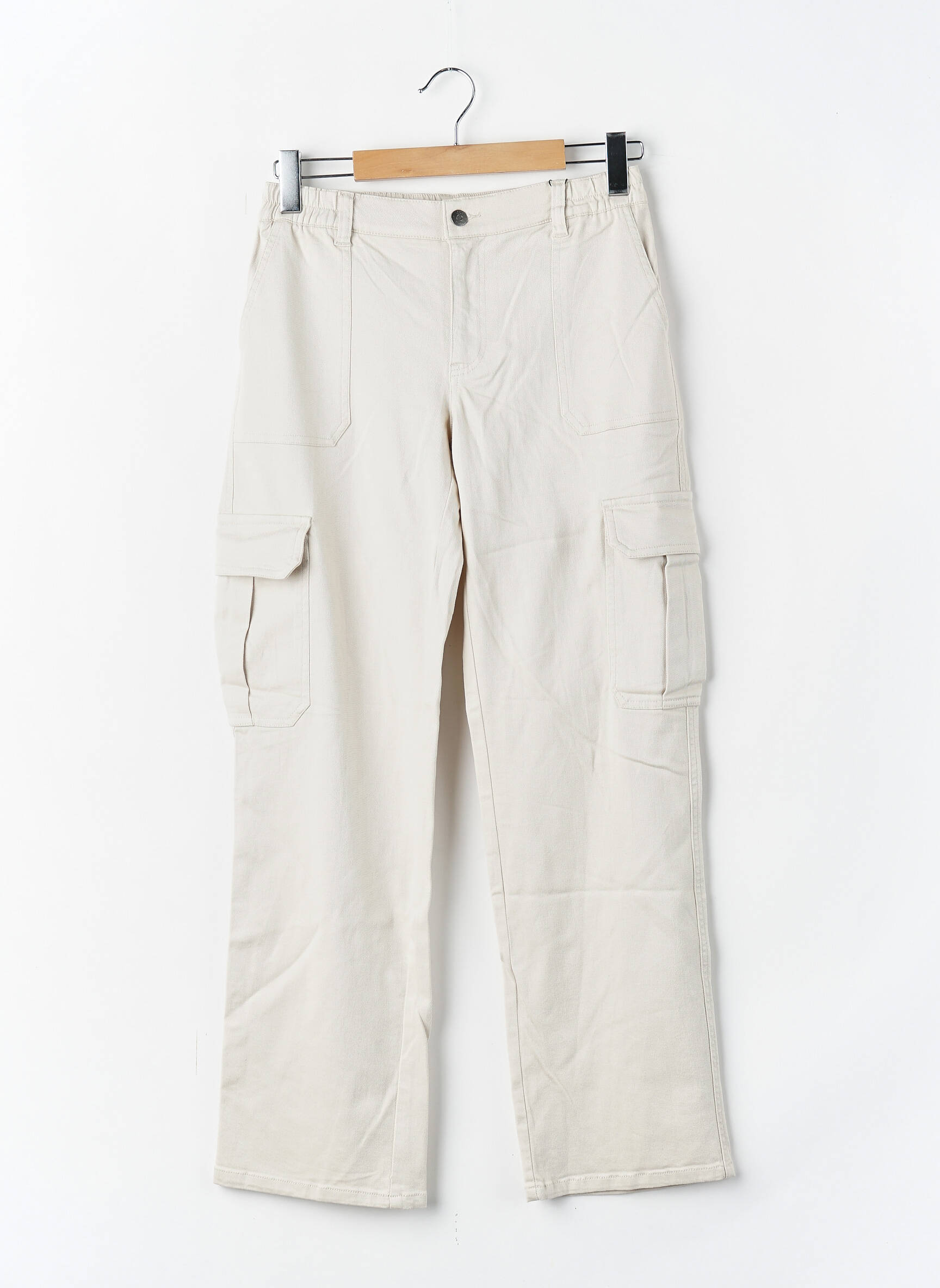 Pantalon cargo bej JACQUELINE DE YONG femeie