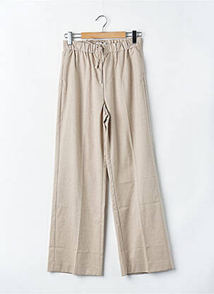 Pantalon larg bej MANGO femeie