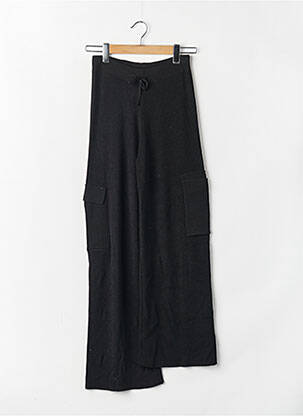 Pantalon larg negru MANGO femeie