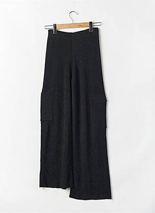 Pantalon larg negru MANGO femeie