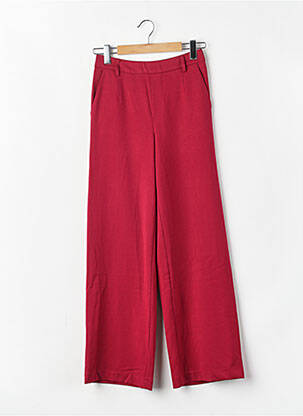 Pantalon larg croială largă roșu VILA femeie