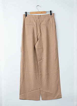 Pantalon larg bej MANGO femeie