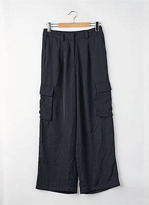 Pantalon cargo croială dreaptă talie înaltă negru VILA femeie