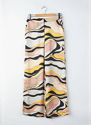 Pantalon larg bej VILA femeie