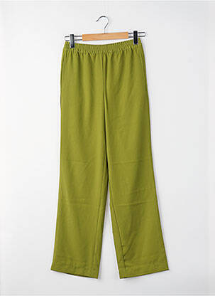 Pantalon drept croială dreaptă verde JJXX femeie