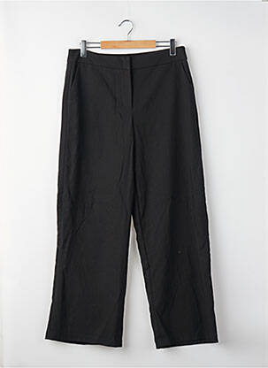 Pantalon drept închidere cu fermoar sub clapetă cu cârlig negru VERO MODA femeie