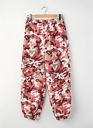 Pantalon larg roz NEON & NYLON femeie
