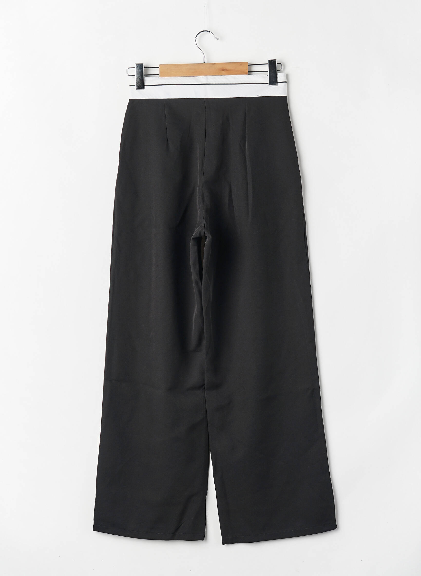 Pantalon larg negru HAILYS femeie