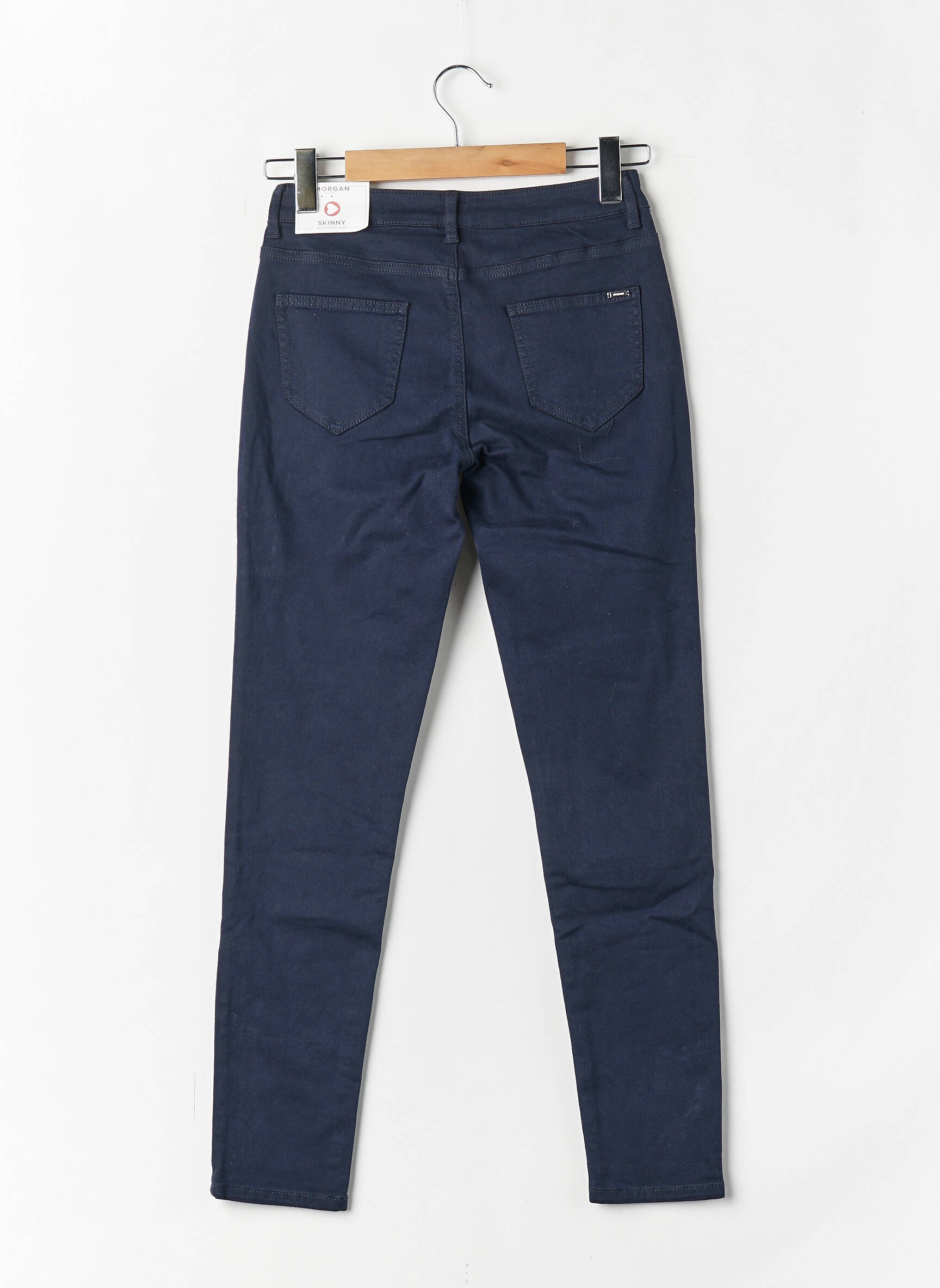 Blugi skinny albastru MORGAN femeie
