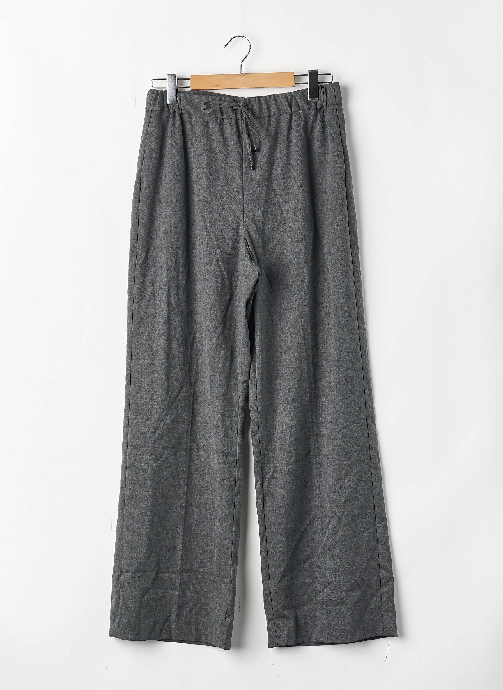 Pantalon larg gri MANGO femeie
