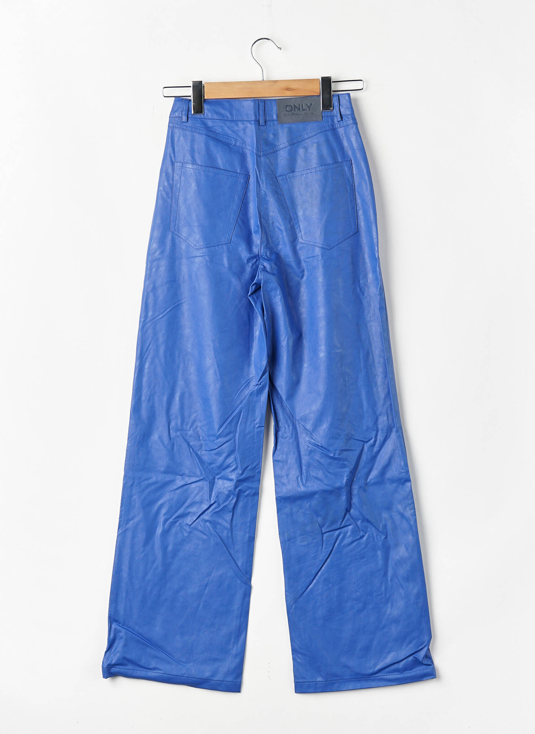 Pantalon larg albastru ONLY femeie