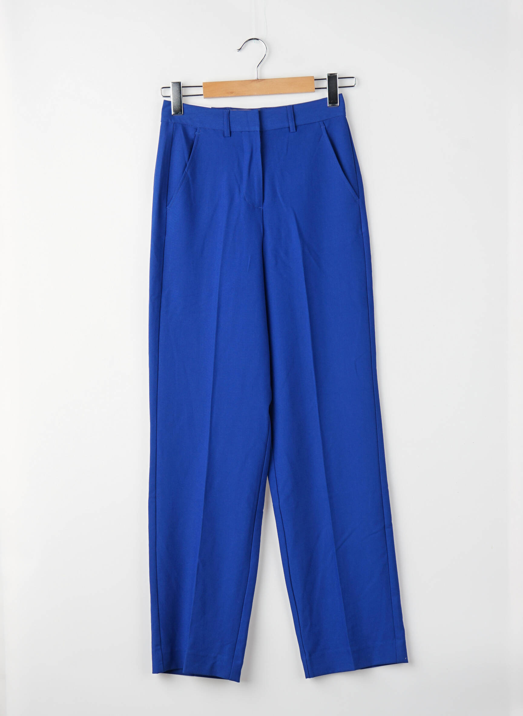 Pantalon drept talie înaltă talie înaltă albastru JJXX femeie