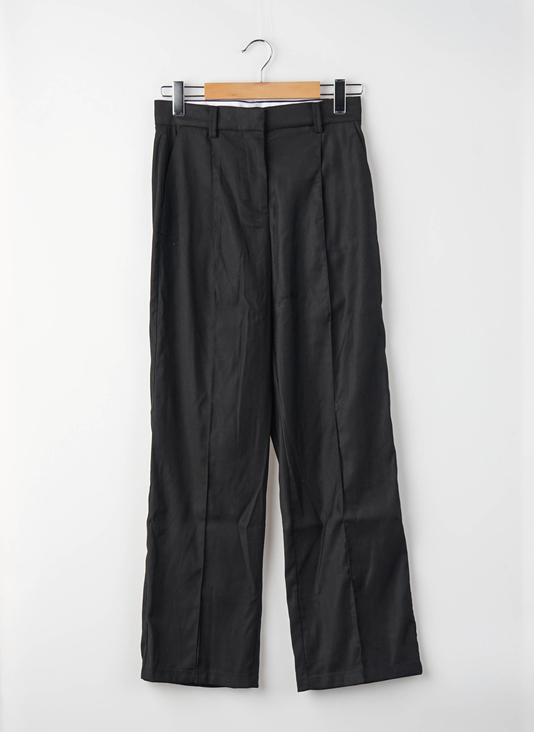 Pantalon drept mărime normală mărime normală negru VERO MODA femeie