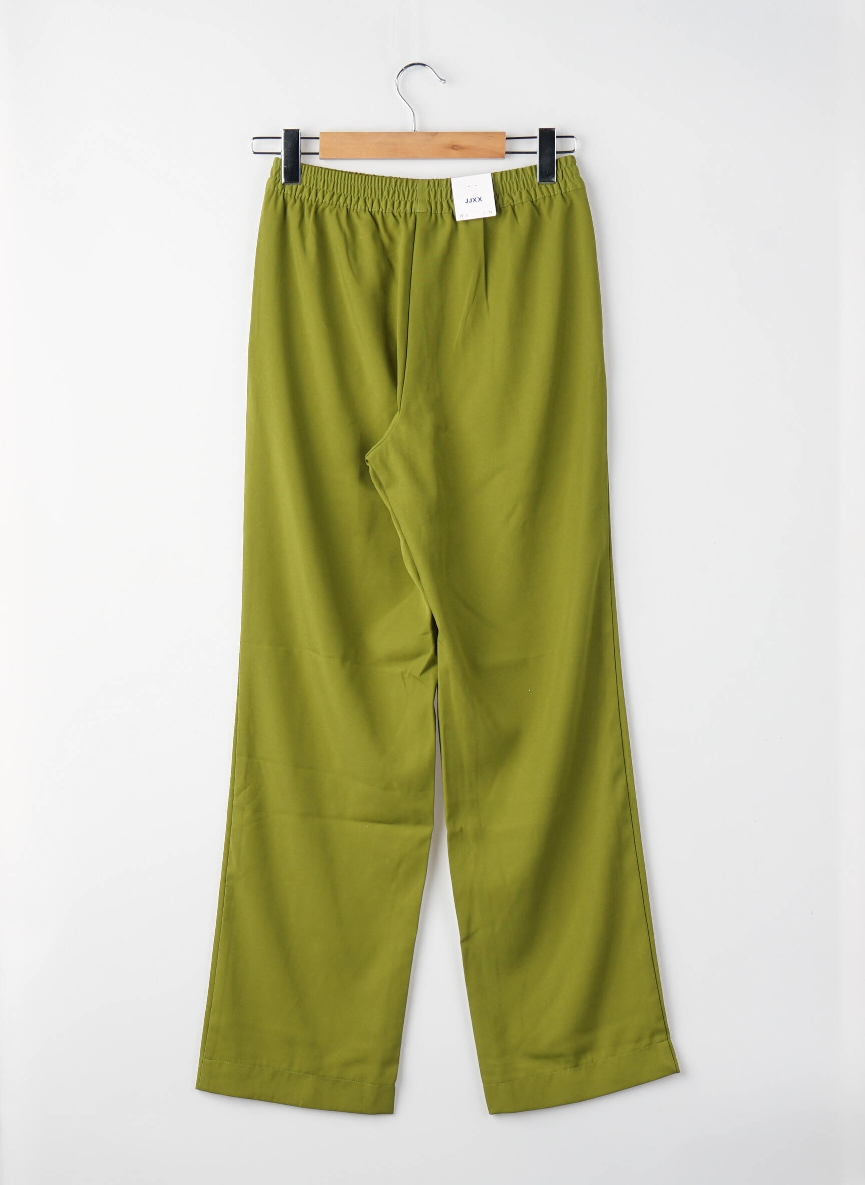 Pantalon drept croială dreaptă verde JJXX femeie